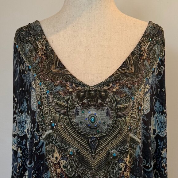 CAMILLA Short Kaftan - OS | Limited Edition Print w/Crystals - Picture 3 of 12
